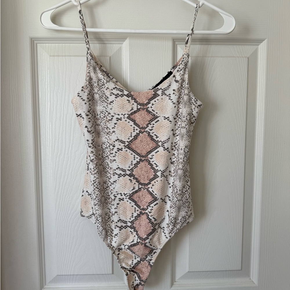 Snake Print Bodysuit